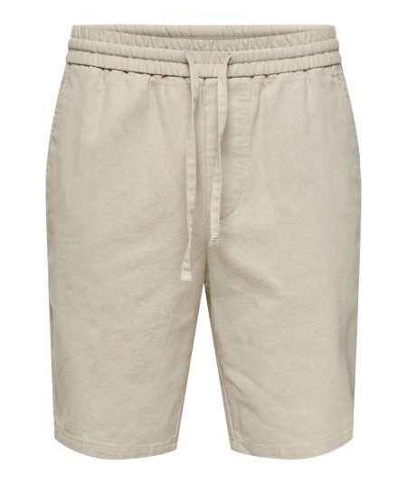 Short Hombre Only & Sons Lino Algodón Cintura Elástica  22024967
