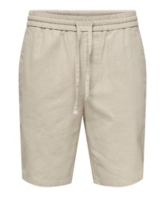 Short Hombre Only & Sons Lino Algodón Cintura Elástica  22024967