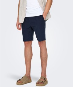 Short Hombre Only & Sons Lino Algodón Cintura Elástica  22024967