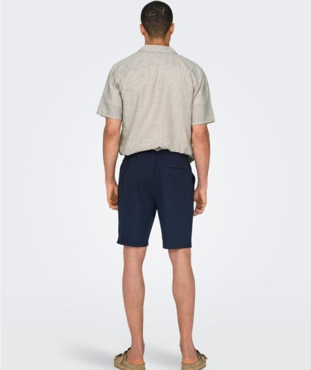 Short Hombre Only & Sons Lino Algodón Cintura Elástica  22024967