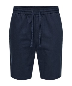 Short Hombre Only & Sons Lino Algodón Cintura Elástica  22024967