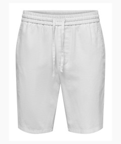 Short Hombre Only & Sons Lino Algodón Cintura Elástica  22024967