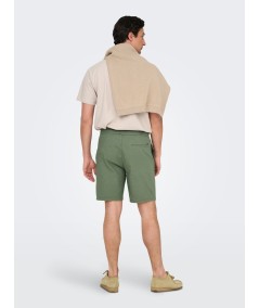 Short Hombre Only & Sons Lino Algodón Cintura Elástica  22024967