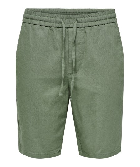 Short Hombre Only & Sons Lino Algodón Cintura Elástica  22024967