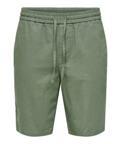 Short Hombre Only & Sons Lino Algodón Cintura Elástica  22024967