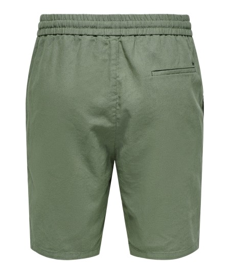 Short Hombre Only & Sons Lino Algodón Cintura Elástica  22024967