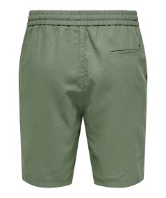 Short Hombre Only & Sons Lino Algodón Cintura Elástica  22024967