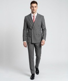 Traje de hombre modelo Verona 345 elegante en tejido poliéster viscosa y lana ideal para vestir y ocasiones especiales