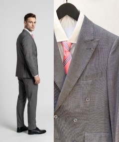 Traje de hombre modelo Verona 345 elegante en tejido poliéster viscosa y lana ideal para vestir y ocasiones especiales