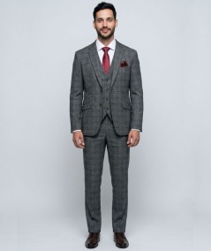 Traje de ceremonia para hombre modelo Julio serie 211 elegante en tejido stretch poliéster viscosa y elastano ideal para bodas 