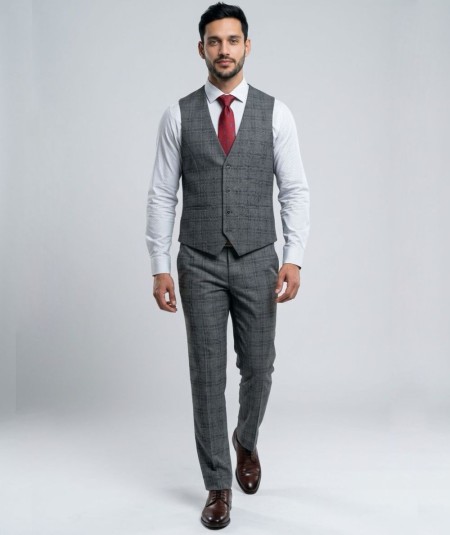 Traje de ceremonia para hombre modelo Julio serie 211 elegante en tejido stretch poliéster viscosa y elastano ideal para bodas 