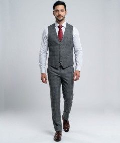 Traje de ceremonia para hombre modelo Julio serie 211 elegante en tejido stretch poliéster viscosa y elastano ideal para bodas 