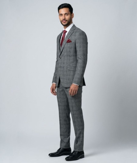 Traje de ceremonia para hombre modelo Julio serie 211 elegante en tejido stretch poliéster viscosa y elastano ideal para bodas 