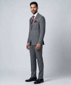 Traje de ceremonia para hombre modelo Julio serie 211 elegante en tejido stretch poliéster viscosa y elastano ideal para bodas 