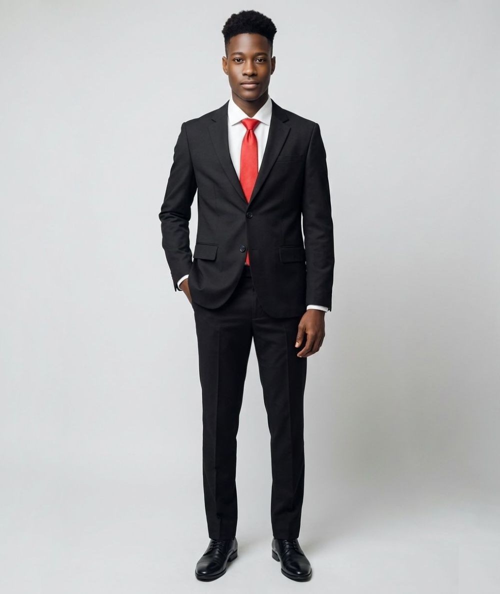 Traje negro de ceremonia para hombre Jack and Jones modelo Bushwick Mathew regular fit elegante ideal para eventos y ocasiones 