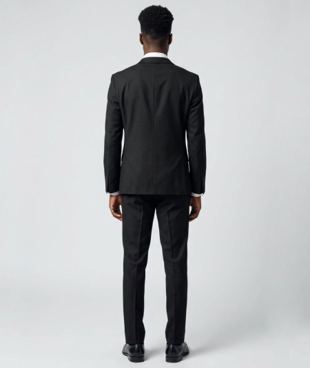 Traje negro de ceremonia para hombre Jack and Jones modelo Bushwick Mathew regular fit elegante ideal para eventos y ocasiones 