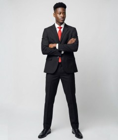 Traje negro de ceremonia para hombre Jack and Jones modelo Bushwick Mathew regular fit elegante ideal para eventos y ocasiones 