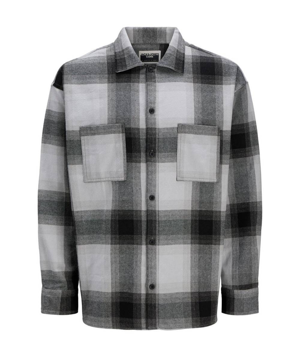 Camisa de cuadros con cuello inglés y bolsillo en el pecho