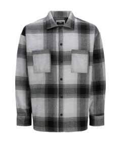 Camisa de cuadros con cuello inglés y bolsillo en el pecho