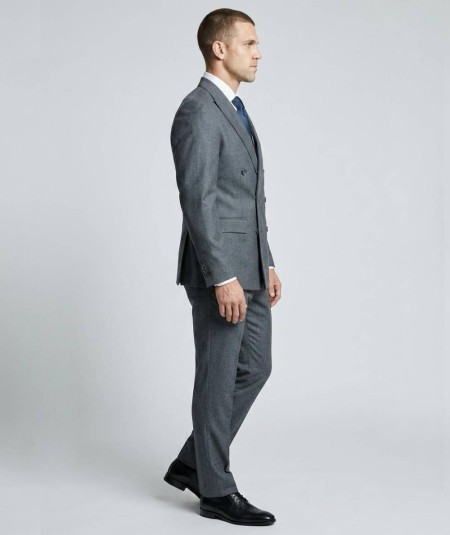 Traje de hombre modelo Verona 345 elegante en tejido poliéster viscosa y lana ideal para vestir y ocasiones especiales