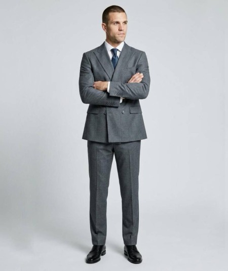 Traje de hombre modelo Verona 345 elegante en tejido poliéster viscosa y lana ideal para vestir y ocasiones especiales