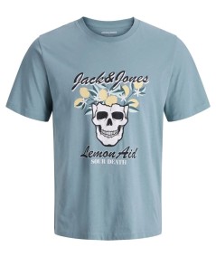 Camiseta básica para hombre Jack and Jones 12288111 de algodón con cuello redondo y manga corta ideal para looks casual