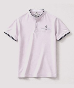 Polo para hombre Coronel Tapiocca CT11633 de algodón con bolsillo y botón en el pecho y cuello con tres botones ideal para look