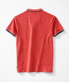 Polo para hombre Coronel Tapiocca CT11633 de algodón con bolsillo y botón en el pecho y cuello con tres botones ideal para look