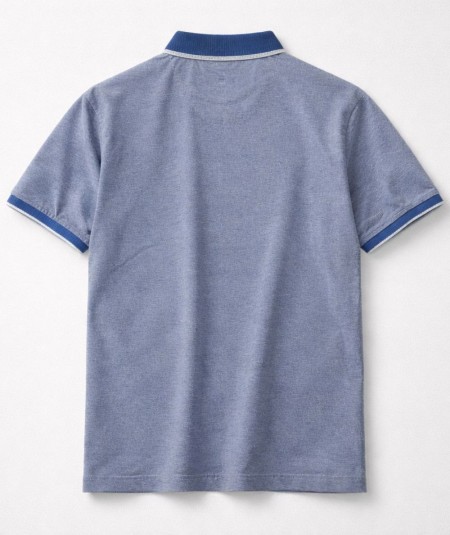 Polo para hombre Rever 31532 de algodón y viscosa con bolsillo y cuello con botones ideal para looks casual y verano