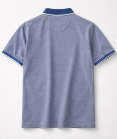 Polo para hombre Rever 31532 de algodón y viscosa con bolsillo y cuello con botones ideal para looks casual y verano