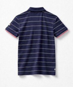 Polo de rayas para hombre Privata PRI2640 en color marino y blanco de algodón con manga corta y botones ideal para looks casual
