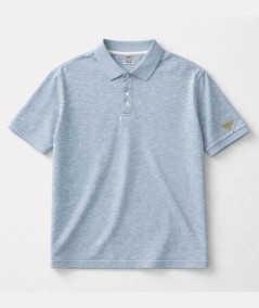 Polo Privata azul sublimado para hombre en algodón y poliéster. Cómodo, moderno y perfecto para verano.