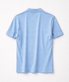 Polo azul para hombre Jack and Jones 12286330 con cuello de cremallera en algodón y poliéster ideal para looks casual y moderno