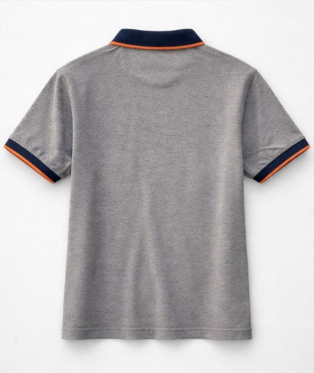 Polo para hombre Rever 31535 de algodón y viscosa con bolsillo izquierdo y cuello con botones ideal para looks casual y verano