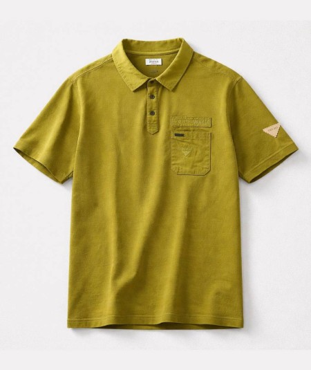Polo para hombre Privata PRI2647 de algodón con bolsillo bordado y cuello con botones ideal para looks casual y verano