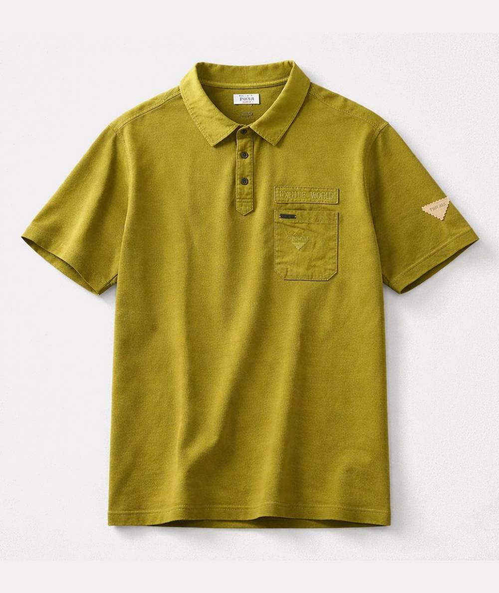 Polo para hombre Privata PRI2647 de algodón con bolsillo bordado y cuello con botones ideal para looks casual y verano