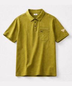 Polo para hombre Privata PRI2647 de algodón con bolsillo bordado y cuello con botones ideal para looks casual y verano