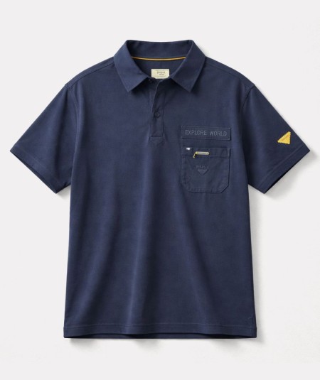 Polo para hombre Privata PRI2647 de algodón con bolsillo bordado y cuello con botones ideal para looks casual y verano