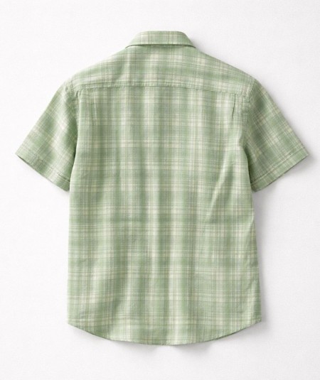 Camisa de manga corta para hombre Carlos Córdoba 82433 regular fit en poliéster aniónico ideal para looks casual y verano