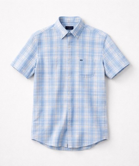 Camisa de manga corta para hombre Carlos Córdoba 82433 regular fit en poliéster aniónico ideal para looks casual y verano