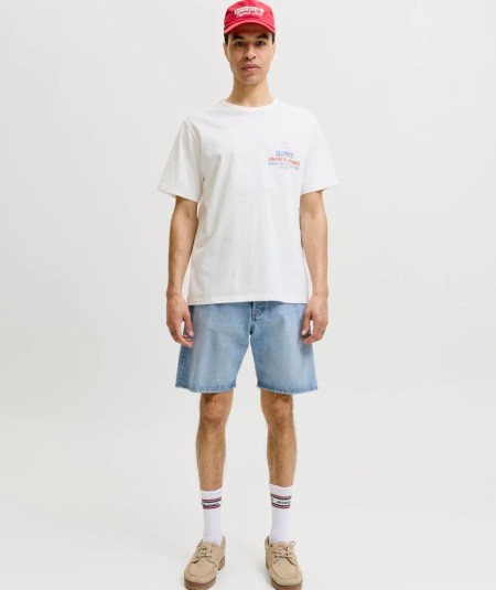 Bermuda para hombre Jack and Jones 12290841 de algodón con bolsillos cómoda y transpirable ideal para verano y looks casuales