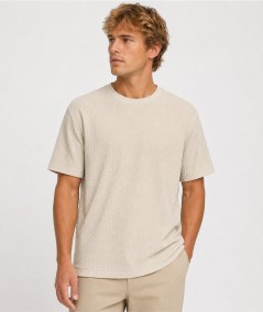 Camiseta Hombre Only & Sons Jacquard 100% Algodón  22038188
