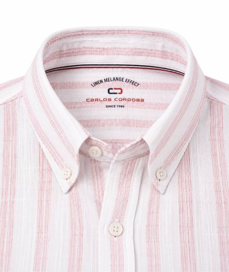 Camisa de manga corta para hombre Carlos Córdoba 83828 confeccionada en algodón y poliéster, ligera, transpirable y perfecta pa