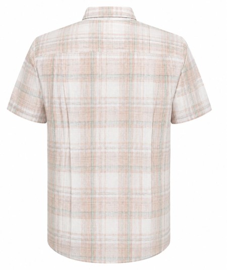 Camisa de manga corta para hombre Carlos Córdoba 83832 en color tostado confeccionada en algodón y poliéster, ideal para looks 