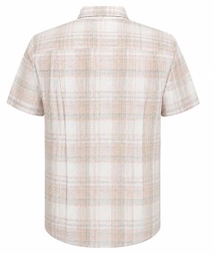 Camisa de manga corta para hombre Carlos Córdoba 83832 en color tostado confeccionada en algodón y poliéster, ideal para looks 