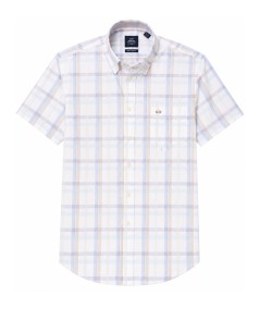 Camisa de manga corta para hombre Carlos Córdoba 63817 Regular Fit con bolsillo delantero izquierdo y dos pinzas laterales en l