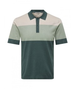 Polo para hombre Only & Sons Wyler 22038042 de manga corta confeccionado en poliéster y viscosa Livaeco, ligero, cómodo y perf