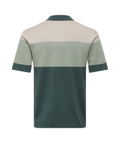 Polo para hombre Only & Sons Wyler 22038042 de manga corta confeccionado en poliéster y viscosa Livaeco, ligero, cómodo y perf