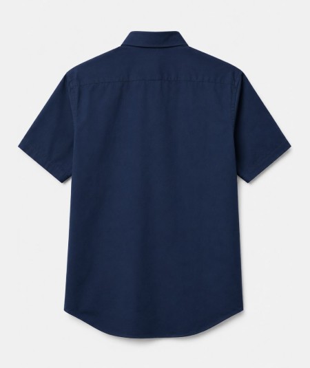 Camisa de manga corta para hombre Carlos Córdoba 00710 Custom Fit confeccionada en 97% algodón y 3% spandex, sin bolsillo delan