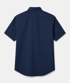 Camisa de manga corta para hombre Carlos Córdoba 00710 Custom Fit confeccionada en 97% algodón y 3% spandex, sin bolsillo delan